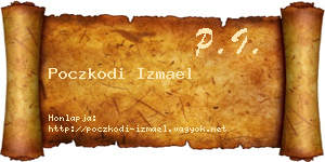 Poczkodi Izmael névjegykártya